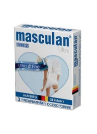 Ультратонкие презервативы Masculan Ultra Fine с обильной смазкой - 3 шт. - Masculan - купить с доставкой в Кирове