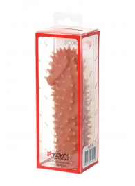 Телесная насадка на фаллос с имитацией шипов KOKOS Extreme Sleeve 07 - 14,7 см. - KOKOS - в Кирове купить с доставкой