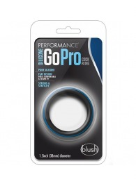 Черно-синее эрекционное кольцо Silicone Go Pro Cock Ring - Blush Novelties - в Кирове купить с доставкой