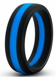 Черно-синее эрекционное кольцо Silicone Go Pro Cock Ring - Blush Novelties - в Кирове купить с доставкой