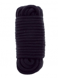 Черная веревка для связывания BONDX LOVE ROPE - 10 м. - Dream Toys - купить с доставкой в Кирове
