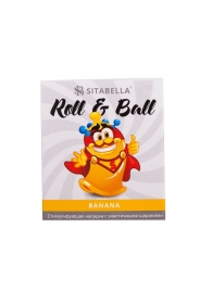 Стимулирующий презерватив-насадка Roll   Ball Banana - Sitabella - купить с доставкой в Кирове