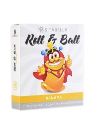 Стимулирующий презерватив-насадка Roll   Ball Banana - Sitabella - купить с доставкой в Кирове