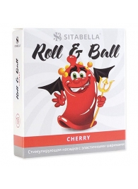 Стимулирующий презерватив-насадка Roll   Ball Cherry - Sitabella - купить с доставкой в Кирове
