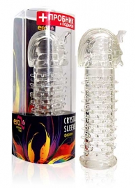 Закрытая прозрачная насадка на пенис Crystal Sleeve Faraon - 13,5 см. - Erowoman-Eroman - в Кирове купить с доставкой
