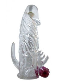 Закрытая прозрачная вибронасадка на пенис Crystal Sleeve Vibe - Erowoman-Eroman - в Кирове купить с доставкой