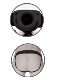 Черный полый страпон унисекс Hollow Strap-On - 14,5 см. - Pipedream - купить с доставкой в Кирове
