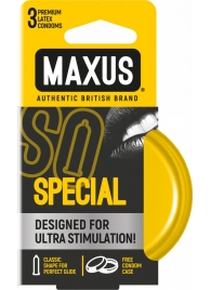Презервативы с точками и рёбрами в железном кейсе MAXUS Special - 3 шт. - Maxus - купить с доставкой в Кирове