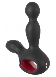 Черный вибромассажер простаты с нагревом и ротацией Prostate Plug - 14,5 см. - Orion - в Кирове купить с доставкой