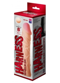 Насадка на пояс Harness RED LINE - 21,5 см. - LOVETOY (А-Полимер) - купить с доставкой в Кирове
