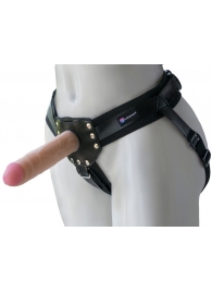 Черный пояс-трусики с двумя насадками  Экзотик-Linda  - 15,5 и 10,5 см. - LOVETOY (А-Полимер) - купить с доставкой в Кирове