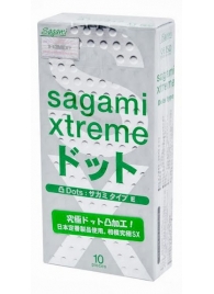 Презервативы Sagami Xtreme Type-E с точками - 10 шт. - Sagami - купить с доставкой в Кирове