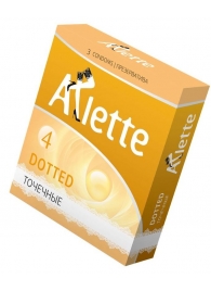 Презервативы Arlette Dotted с точечной текстурой - 3 шт. - Arlette - купить с доставкой в Кирове