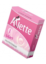 Ультратонкие презервативы Arlette Light - 3 шт. - Arlette - купить с доставкой в Кирове
