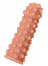 Телесная реалистичная насадка KOKOS Extreme Sleeve 02 с дополнительной стимуляцией - 12,7 см. - KOKOS - в Кирове купить с доставкой