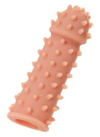 Телесная реалистичная насадка KOKOS Extreme Sleeve 03 с дополнительной стимуляцией - 12,7 см. - KOKOS - в Кирове купить с доставкой