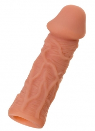 Телесная реалистичная насадка KOKOS Extreme Sleeve 05 с дополнительной стимуляцией - 12,7 см. - KOKOS - в Кирове купить с доставкой