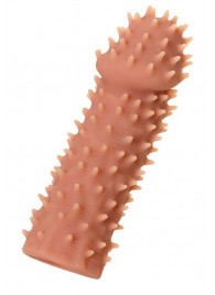 Телесная реалистичная насадка KOKOS Extreme Sleeve 07 с дополнительной стимуляцией - 12,7 см. - KOKOS - в Кирове купить с доставкой