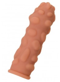 Телесная реалистичная насадка KOKOS Extreme Sleeve 11 с дополнительной стимуляцией - 12,7 см. - KOKOS - в Кирове купить с доставкой