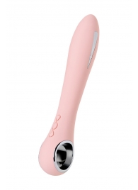 Розовый силиконовый вибратор с электростимуляцией GALVANI VIBE - 21 см. - ToyFa - купить с доставкой в Кирове