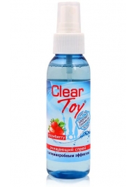 Очищающий спрей для игрушек CLEAR TOY Strawberry - 100 мл. - Биоритм - купить с доставкой в Кирове