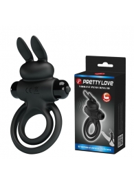 Черное эрекционное кольцо с вибростимуляцией клитора Vibrant Penis Ring III - Baile - в Кирове купить с доставкой