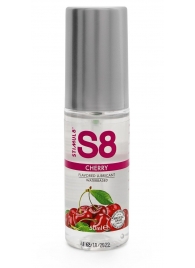 Смазка на водной основе S8 Flavored Lube со вкусом вишни - 50 мл. - Stimul8 - купить с доставкой в Кирове