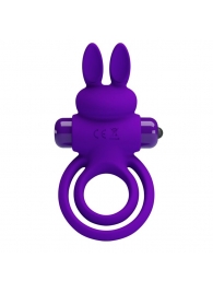 Фиолетовое эрекционное кольцо с вибростимуляцией клитора Vibrant Penis Ring III - Baile - в Кирове купить с доставкой