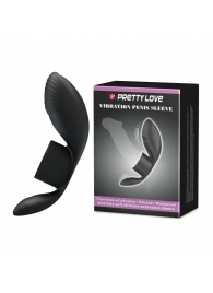 Черное кольцо на пенис с вибрацией Vibration Penis Sleeve - Baile - в Кирове купить с доставкой
