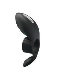 Черное кольцо на пенис с вибрацией Vibration Penis Sleeve - Baile - в Кирове купить с доставкой