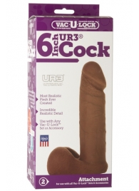 Насадка-мулат для трусиков Vac-U-Lock 6  ULTRASKYN Cock - 17,3 см. - Doc Johnson - купить с доставкой в Кирове