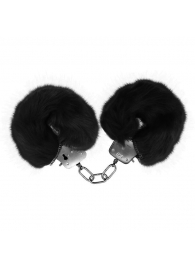 Черные меховые наручники Love с ключиками - Baile - купить с доставкой в Кирове