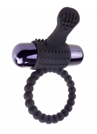 Черное эрекционное виброкольцо Vibrating Silicone Super Ring - Pipedream - в Кирове купить с доставкой