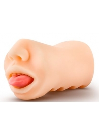 Телесный мастурбатор-ротик с язычком Oral Anne - Blush Novelties - в Кирове купить с доставкой