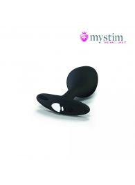 Черная пробка Mystim Rocking Vibe S с возможностью подключения к электростимулятору - 9,7 см. - MyStim - купить с доставкой в Кирове