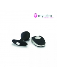 Черная пробка Mystim Rocking Vibe S с возможностью подключения к электростимулятору - 9,7 см. - MyStim - купить с доставкой в Кирове