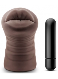 Коричневый мастурбатор-ротик Renee - Blush Novelties - в Кирове купить с доставкой