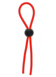 Красное эрекционное лассо с одной бусиной-утяжкой STRETCHY THIN LASSO - Dream Toys - в Кирове купить с доставкой