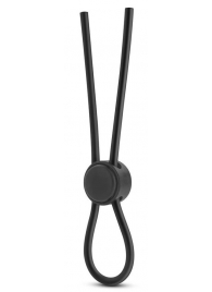 Черное силиконовое лассо на пенис SILICONE LOOP COCK RING - Blush Novelties - в Кирове купить с доставкой