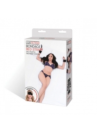 Чёрные манжеты для фиксации на кровати Bondage Bed Strap - Lux Fetish - купить с доставкой в Кирове