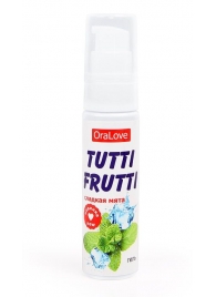 Гель-смазка Tutti-frutti со вкусом сладкой мяты - 30 гр. - Биоритм - купить с доставкой в Кирове