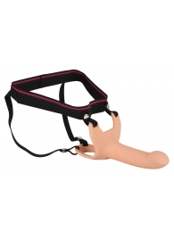 Силиконовый полый страпон на ремнях Silicone Strap-on - 16 см. - Orion - купить с доставкой в Кирове