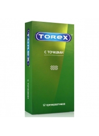 Текстурированные презервативы Torex  С точками  - 12 шт. - Torex - купить с доставкой в Кирове