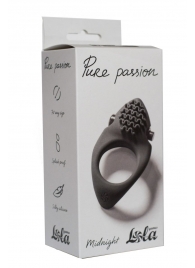 Черное эрекционное виброкольцо Pure Passion Midnight - Lola Games - в Кирове купить с доставкой