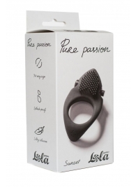 Черное эрекционное виброкольцо Pure Passion Sunset - Lola Games - в Кирове купить с доставкой