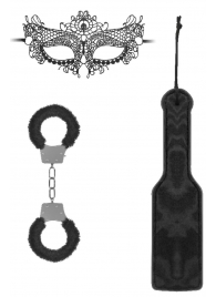 Черный игровой набор Introductory Bondage Kit №4 - Shots Media BV - купить с доставкой в Кирове