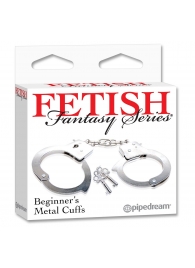 Металлические наручники Beginner s Metal Cuffs - Pipedream - купить с доставкой в Кирове