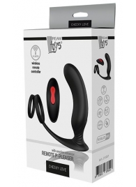 Черный массажер простаты REMOTE P-PLEASER - Dream Toys - в Кирове купить с доставкой