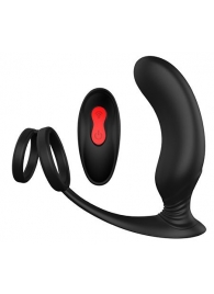 Черный массажер простаты REMOTE P-PLEASER - Dream Toys - в Кирове купить с доставкой