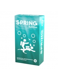 Презервативы SPRING BUBBLES с пупырышками - 12 шт. - SPRING - купить с доставкой в Кирове